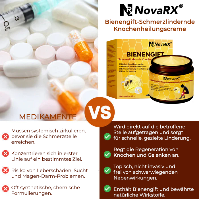 NovaRX® Bienengift-Schmerzlindernde Knochenheilungscreme