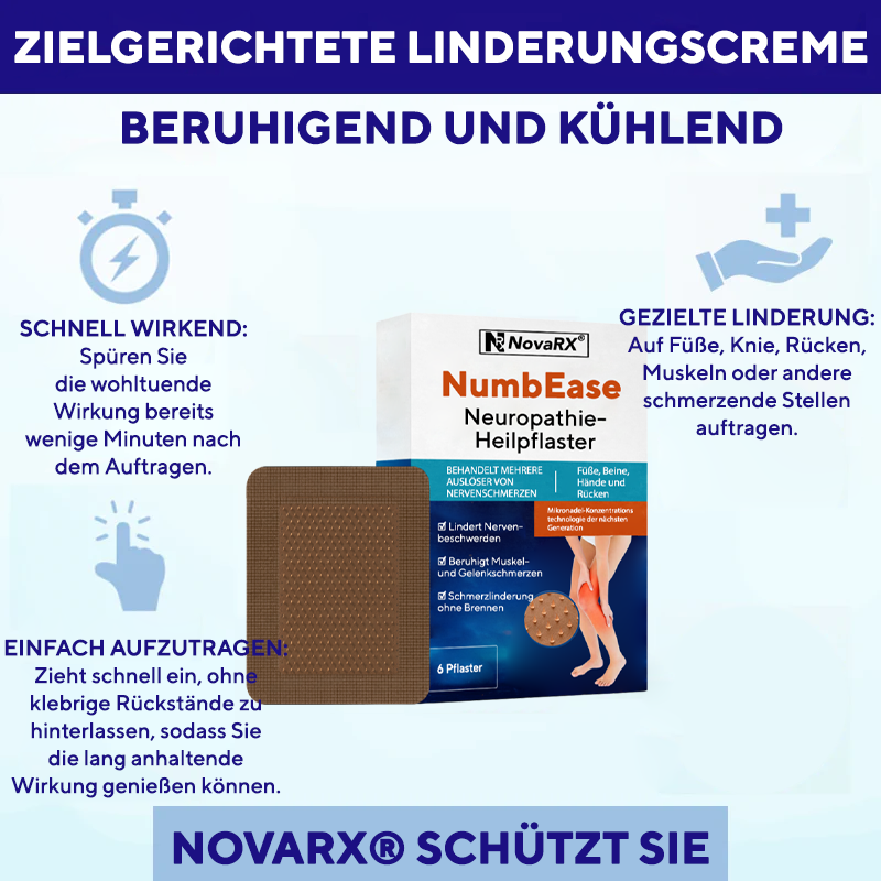 NovaRX® NumbEase Neuropathie-Heilpflaster