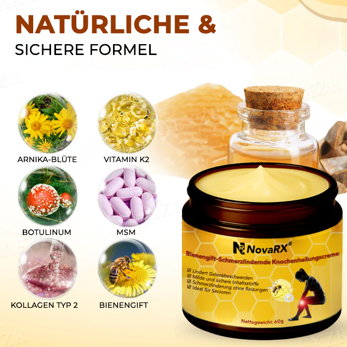 NovaRX® Bienengift-Schmerzlindernde Knochenheilungscreme