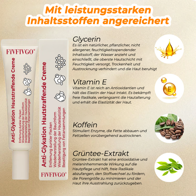 Fivfivgo® Anti-Glykation Hautstraffende Creme