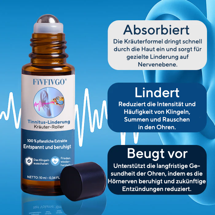 Fivfivgo® Tinnitus-Linderungs Kräuter-Roller – Weltweit bereits über 120.000 Flaschen verkauft