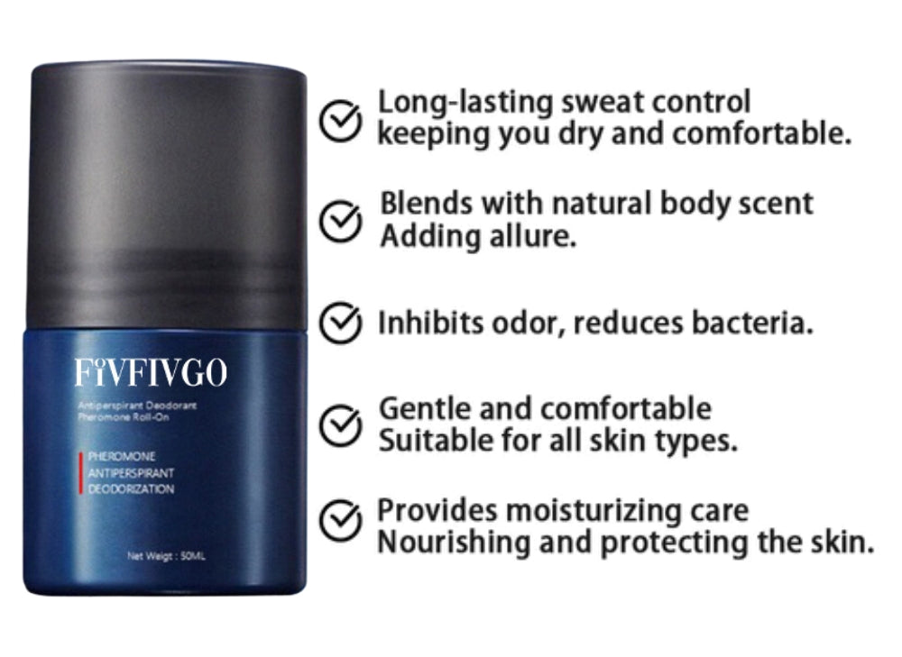 Fivfivgo™ Roll-On anti-transpirant et déodorant à la phéromone