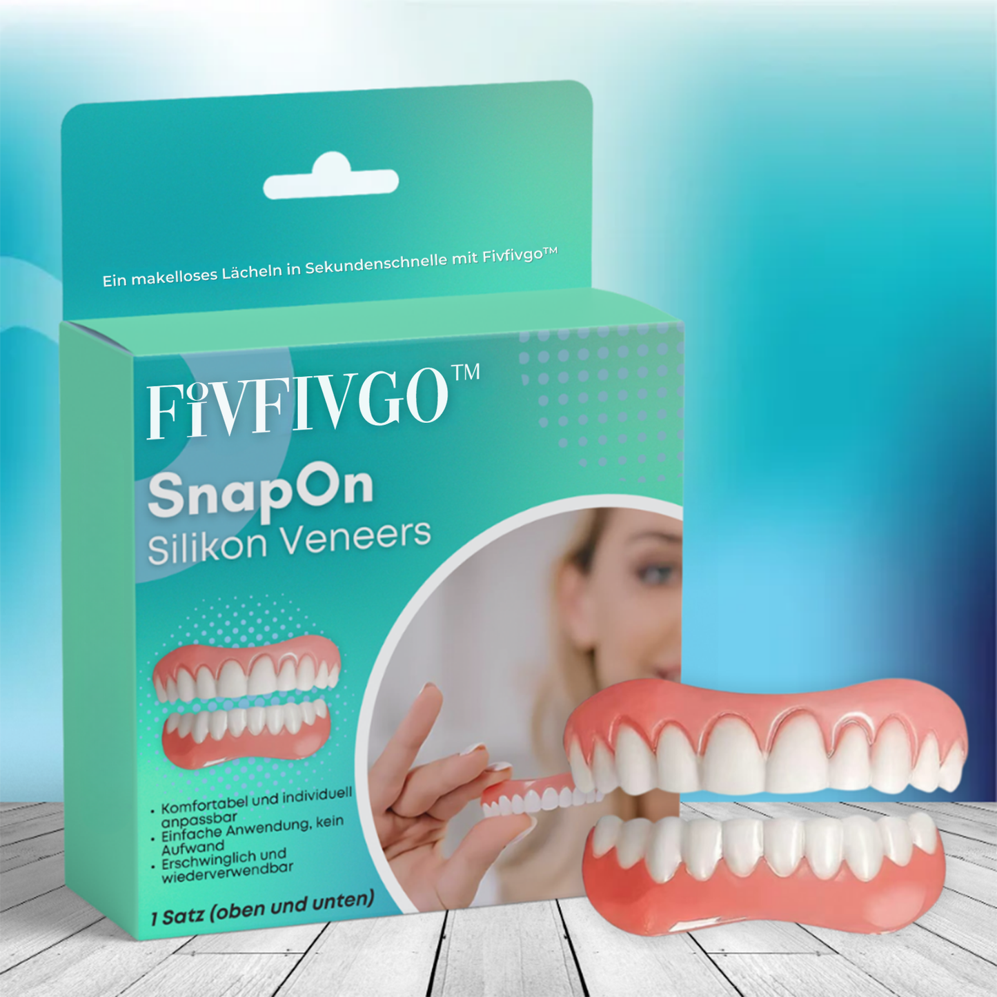 Fivfivgo™ SnapOn Silikon Veneers - Ihr perfektes Lächeln wartet auf Sie! 🦷 Zeitlich begrenzt 50% Rabatt!