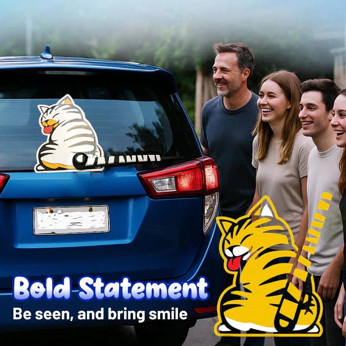 Car Rear Wiper Charming Tail-Wagging Sticker - The Adorable Wag That Turns Heads & Smiles! 🐕✨