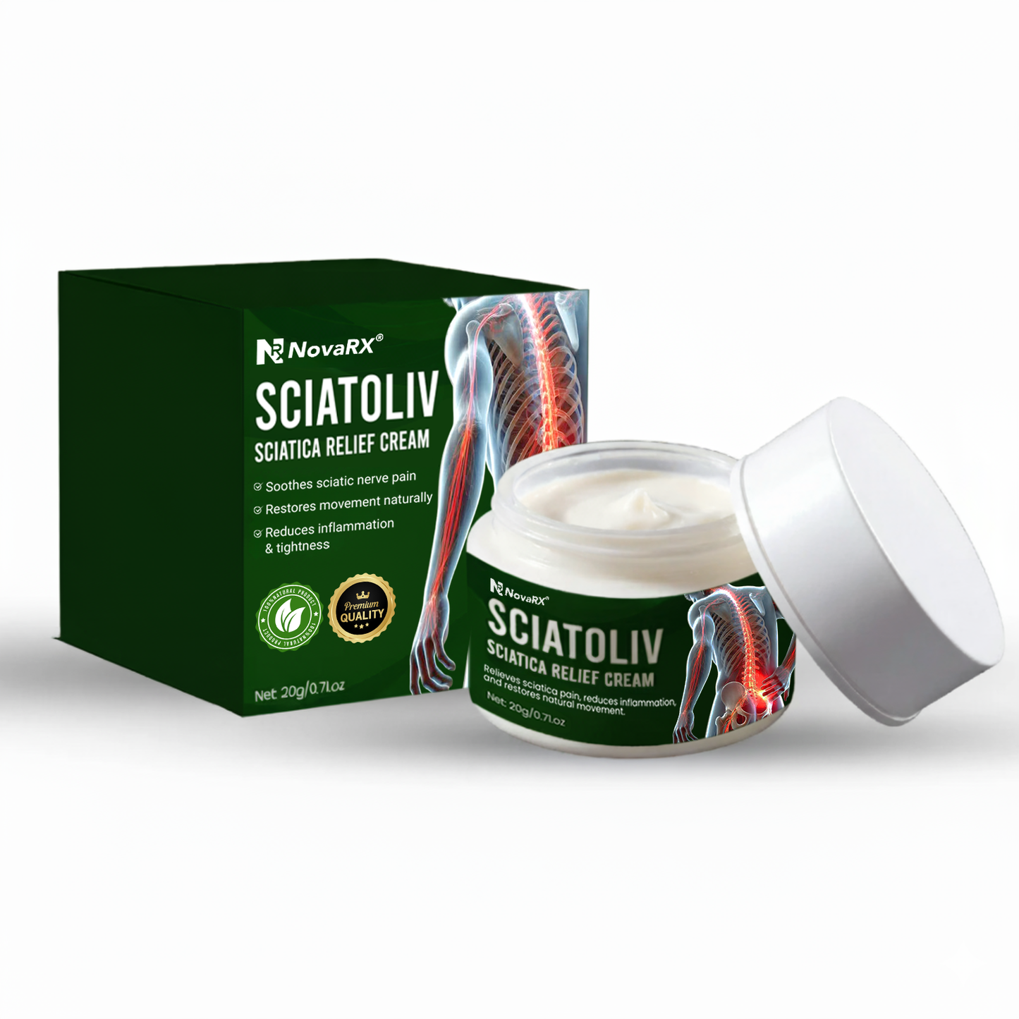 NovaRX® Sciatoliv Sciatica Relief Cream