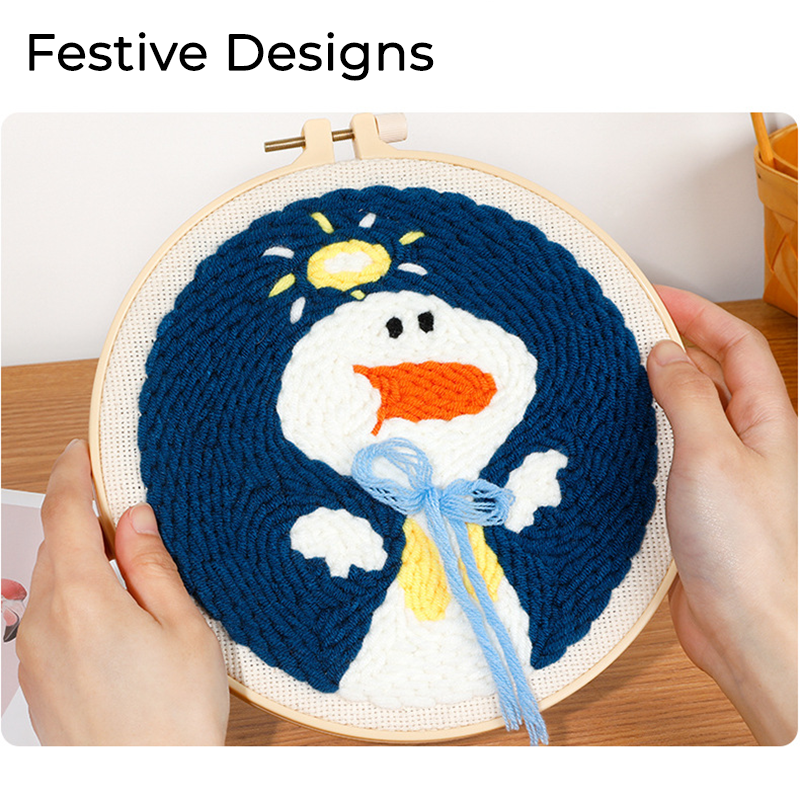 Christmas Threads with Punch Stitching Kit