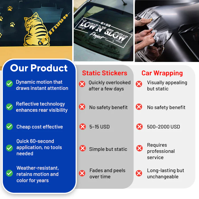 Car Rear Wiper Charming Tail-Wagging Sticker - The Adorable Wag That Turns Heads & Smiles! 🐕✨