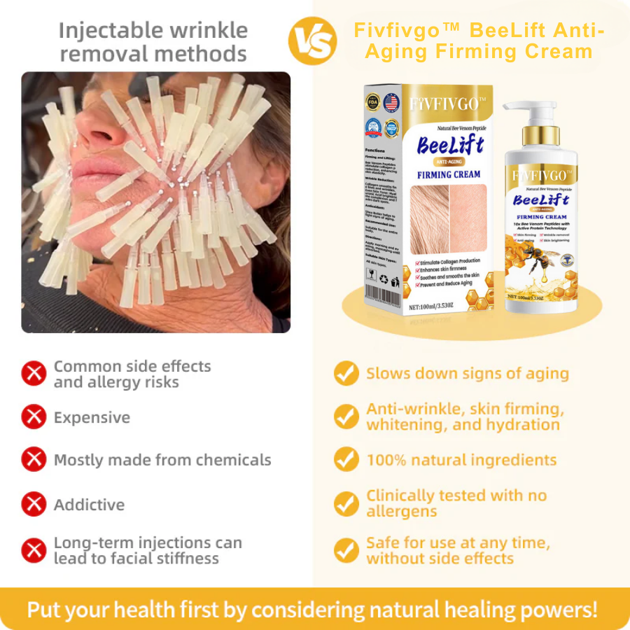 Fivfivgo™ BeeLift Anti-Aging Firming Cream (Address Crepe & Sagging) 🔥 LAST DAY SALE 70% OFF