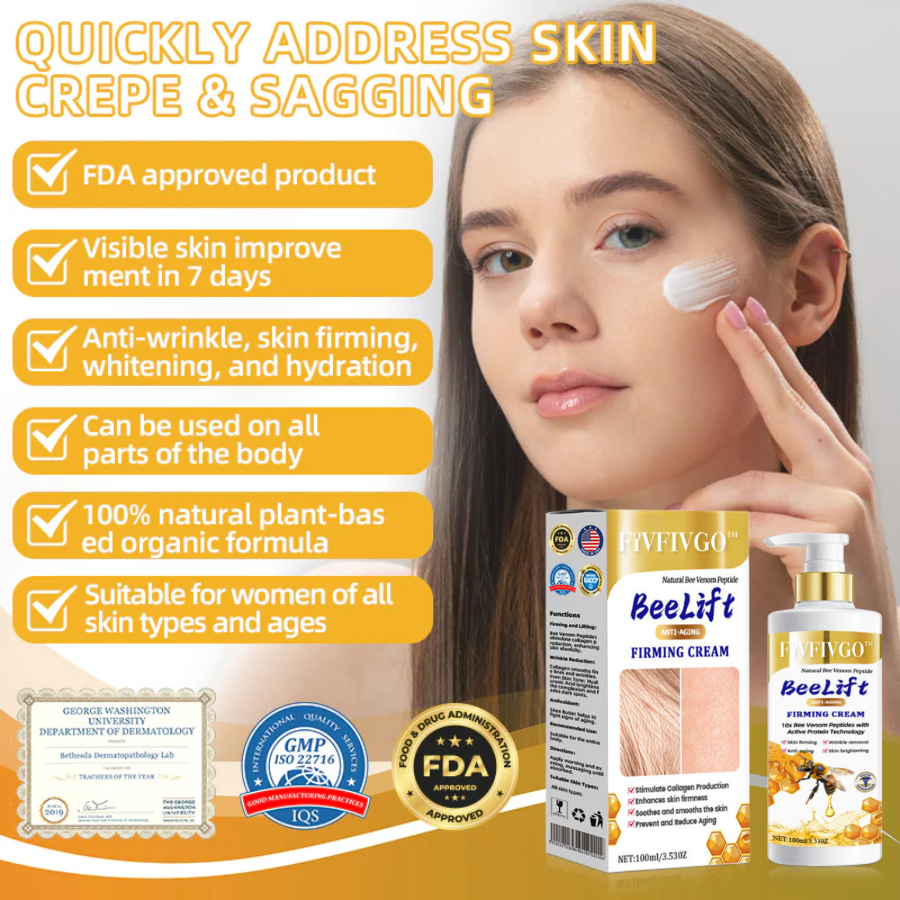 Fivfivgo™ BeeLift Anti-Aging Firming Cream (Address Crepe & Sagging) 🔥 LAST DAY SALE 70% OFF