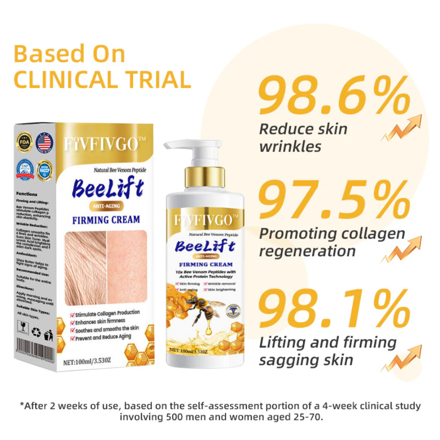 Fivfivgo™ BeeLift Anti-Aging Firming Cream (Address Crepe & Sagging) 🔥 LAST DAY SALE 70% OFF