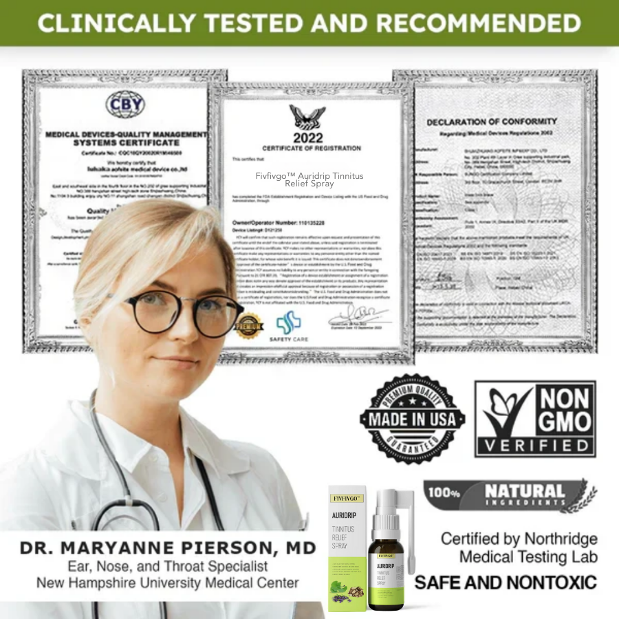 Fivfivgo™ Auridrip Tinnitus-Linderungsspray