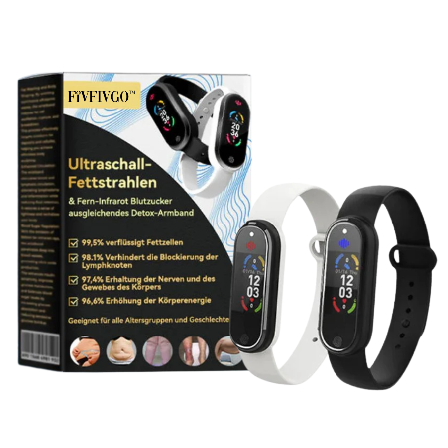 Fivfivgo™ Ultraschall-Fettsprengung und Fern-Infrarot-Blutzucker-Balance-Detox-Armband