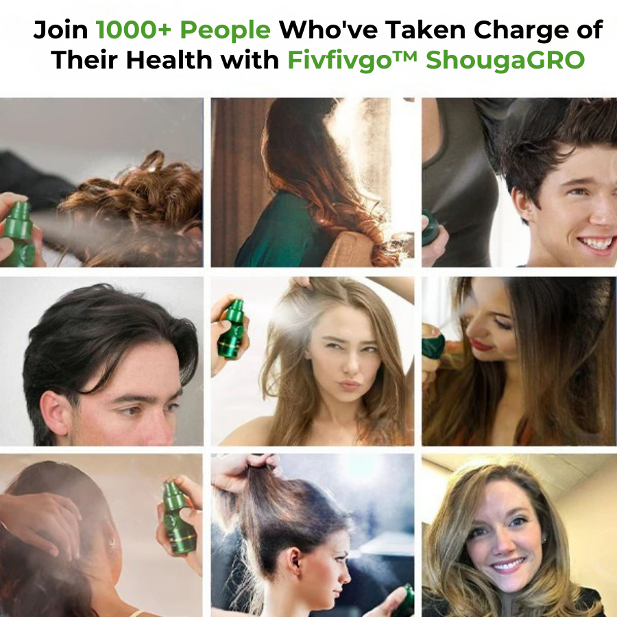 ✅Offizieller Laden: Fivfivgo™ Neu ShougaGRO Japanisches Haarwuchsspray👨‍⚕️Befürwortet von AHLA (klinisch erwiesen, dass es das Haarwachstum fördert, die Follikel stärkt, die Gesundheit der Kopfhaut verbessert und dem Ausdünnen der Haare entgegenwirkt)