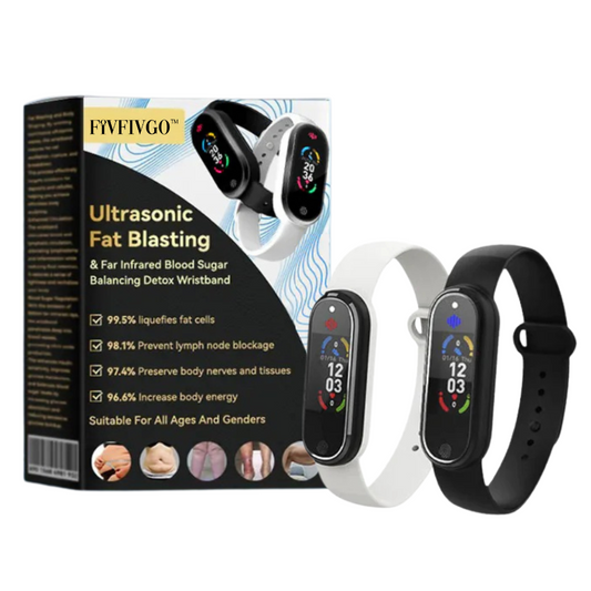 Fivfivgo™ Ultrasonic Fat Blasting and Far Infrared Blood Sugar Balance Detox Wristband