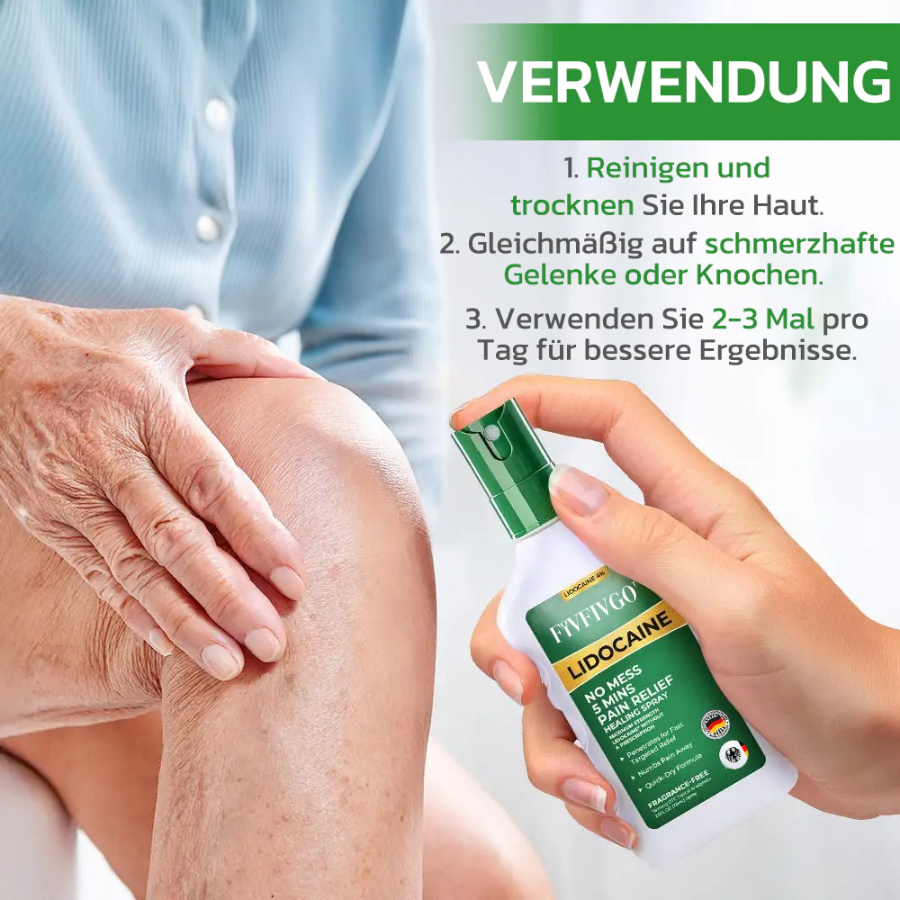 Fivfivgo™ Lidocain 5-Minuten-Schmerzlinderungs-Heilspray