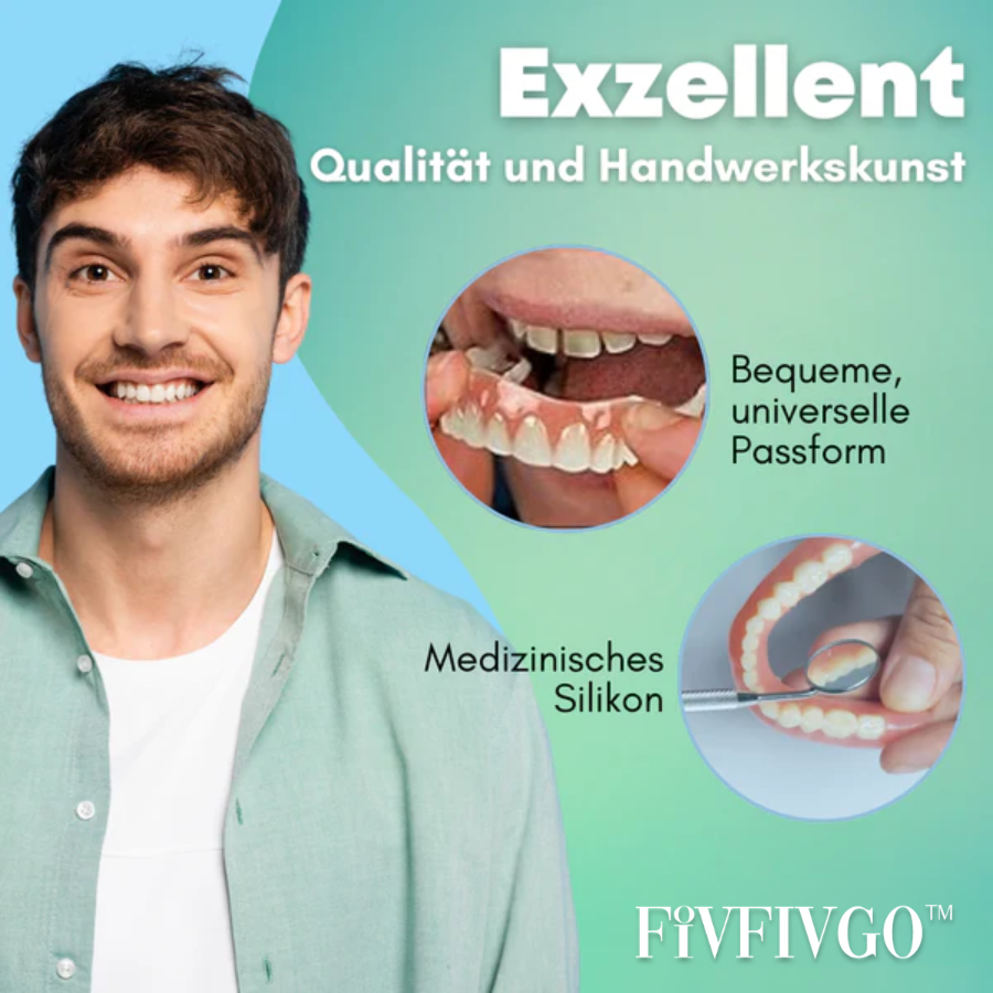 Fivfivgo™ SnapOn Silikon Veneers - Ihr perfektes Lächeln wartet auf Sie! 🦷 Zeitlich begrenzt 50% Rabatt!