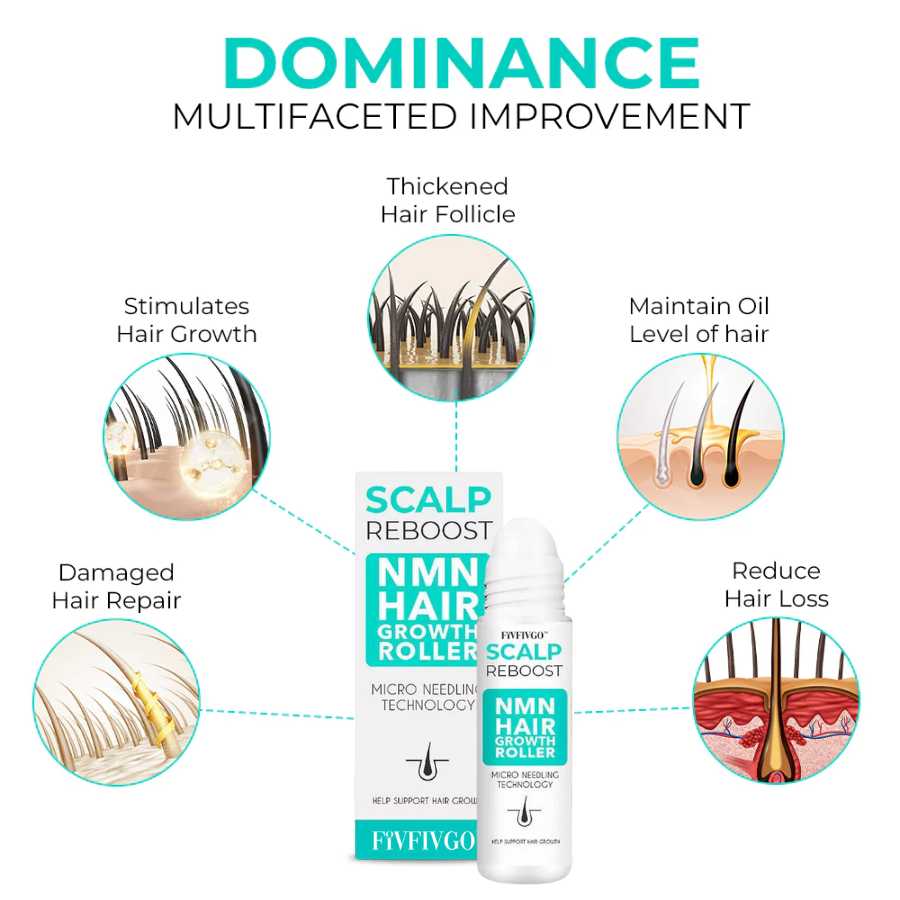 Fivfivgo™ ScalpReboost NMN Haarwuchs Roller