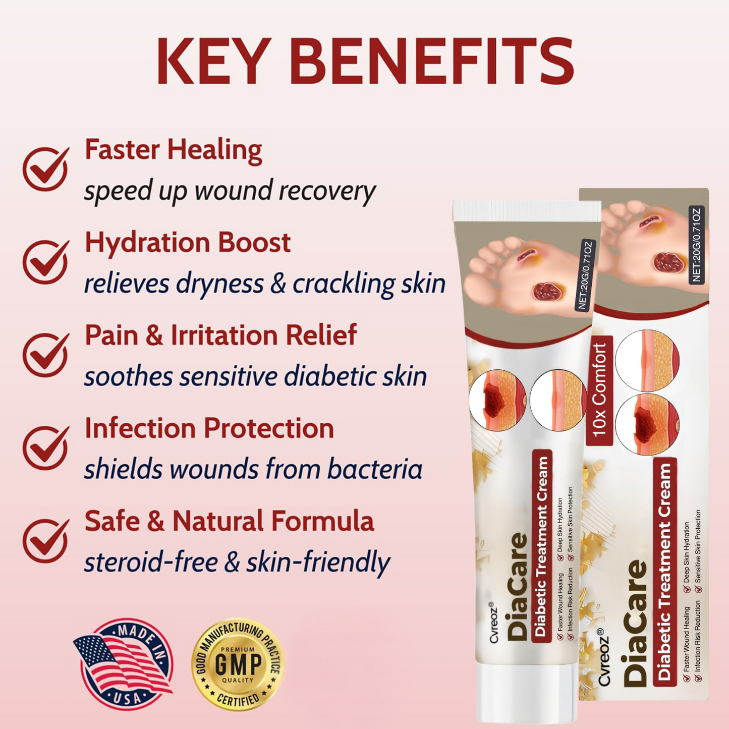 Cvreoz® DiaCare Diabetic Treatment Cream