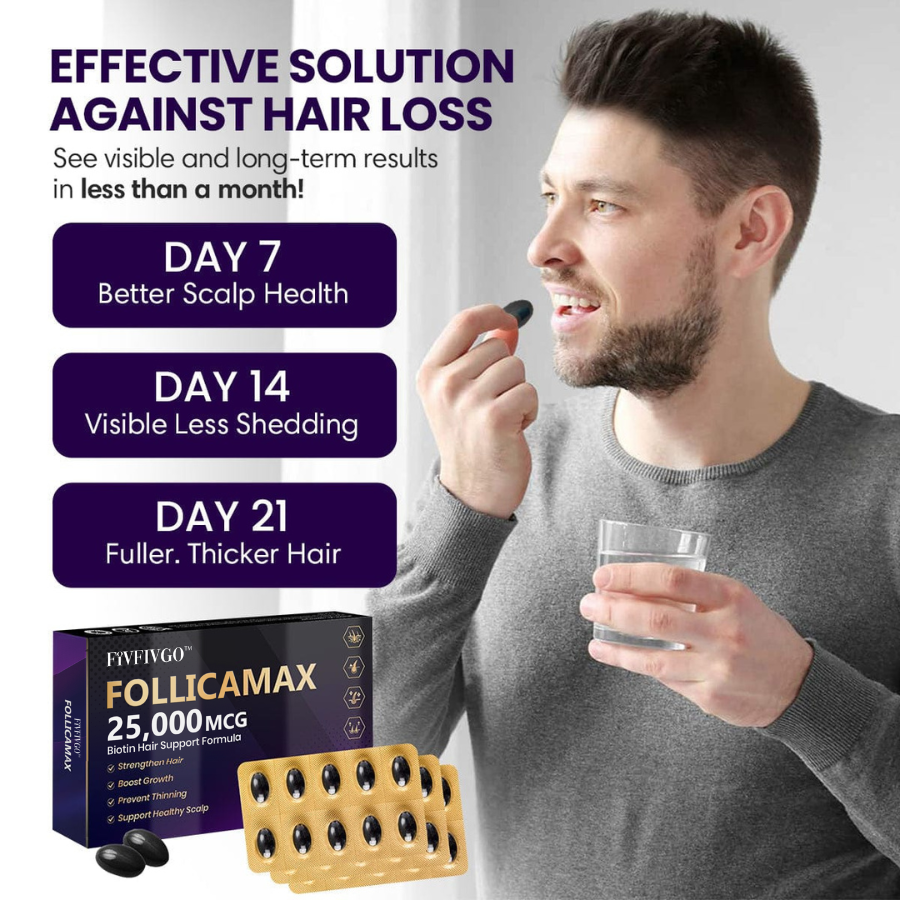 Fivfivgo™ FollicaMax 25,000 MCG Haarwuchs-Unterstützungs-Kapseln
