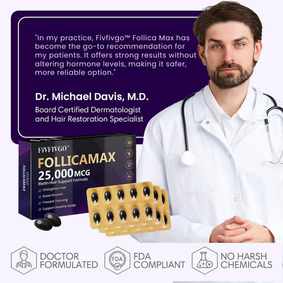 Fivfivgo™ FollicaMax 25,000 MCG Haarwuchs-Unterstützungs-Kapseln