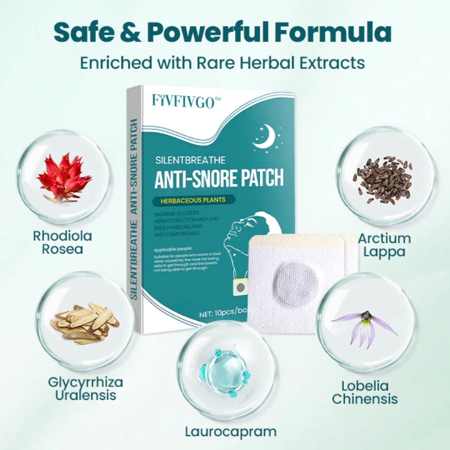 Fivfivgo™ SilentBreathe Anti-Schnarch-Pflaster