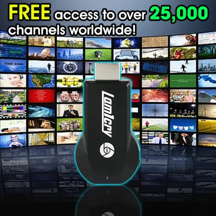Lamicry™ Mini TV Dispositif de streaming - Accès à toutes les chaînes gratuitement - Pas de frais mensuels