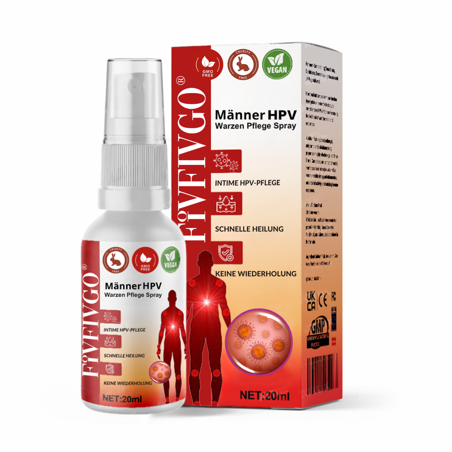 Fivfivgo® Männer HPV Warzen Pflege Spray