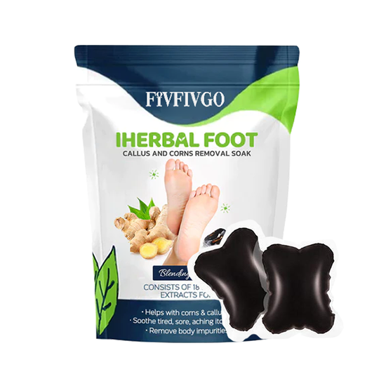 Blötläggning av Fivfivgo™ IHerbal Foot Callus och liktorn