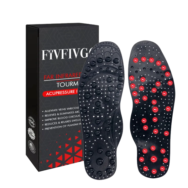 Fivfivgo™ TitanVein Far Infrared Tourmaline Acupressure Insoles