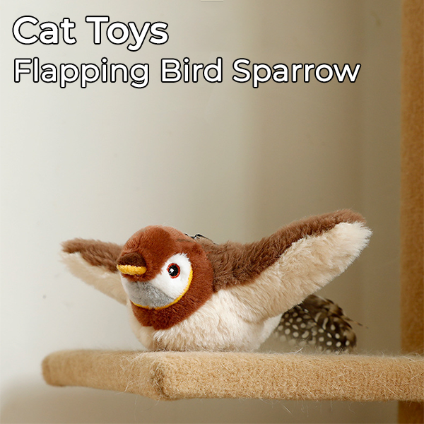 Cat Toys Flapping Bird Sparrow