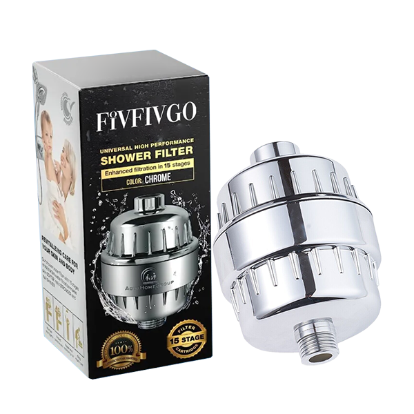 Fivfivgo™ Filtre à douche pour eau dure PRO