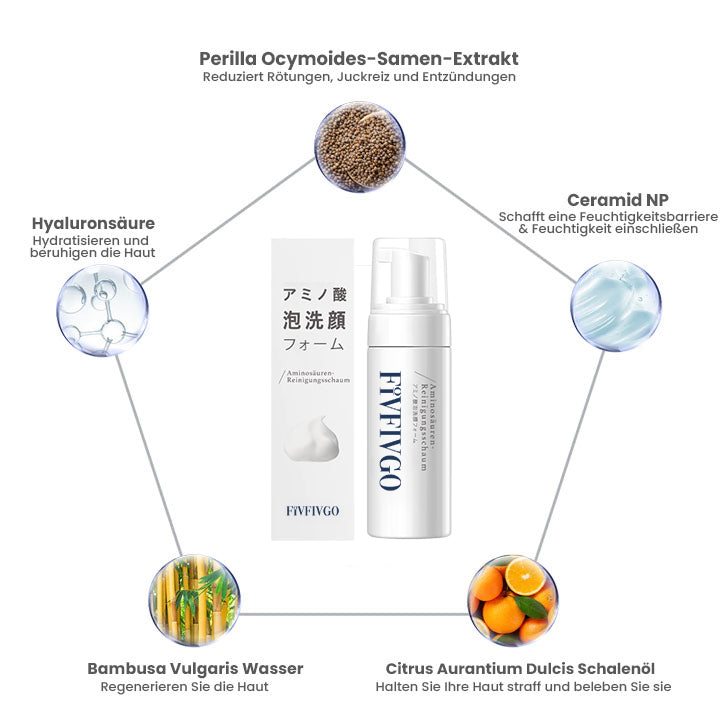 Fivfivgo™ Japan Natürlicher Aminosäuren-Reinigungsschaum