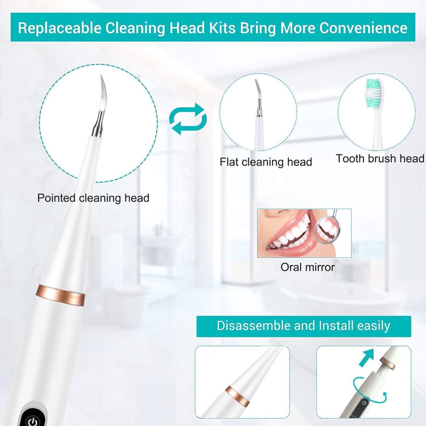 Fivfivgo™ Nettoyeur de Dents à Ultrasons