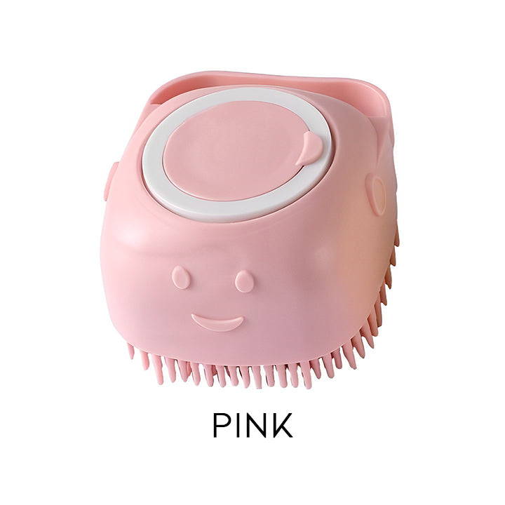 Silicone Deep Cleaning Shower Brush Personal Care Every Day And Night Pink 1 pc 