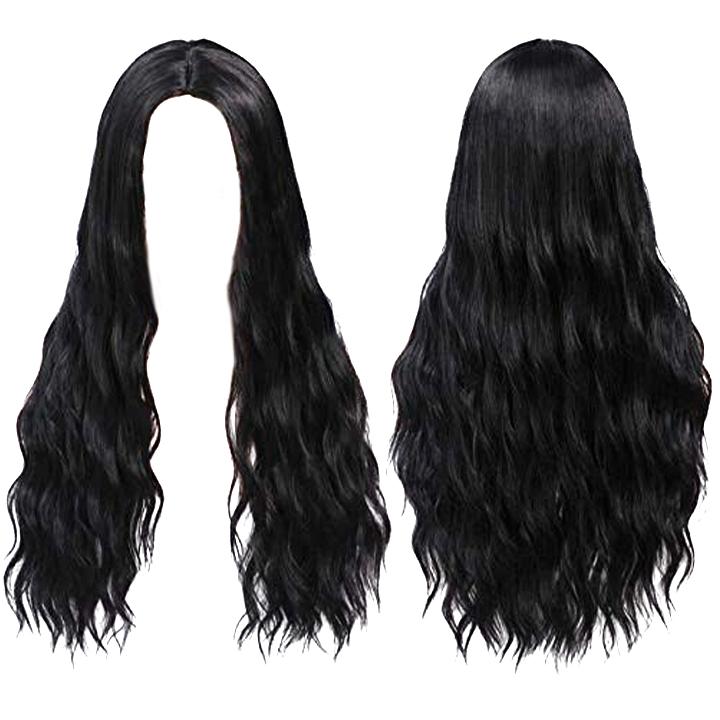 Long Wavy Hairstyle Wig Morning Shades Black 