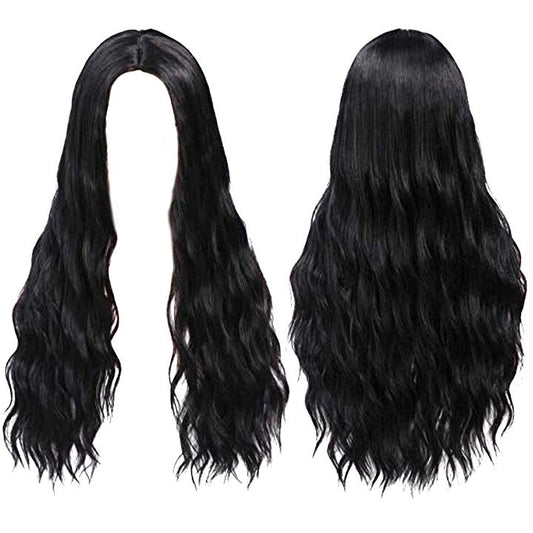 Long Wavy Hairstyle Wig Morning Shades Black 