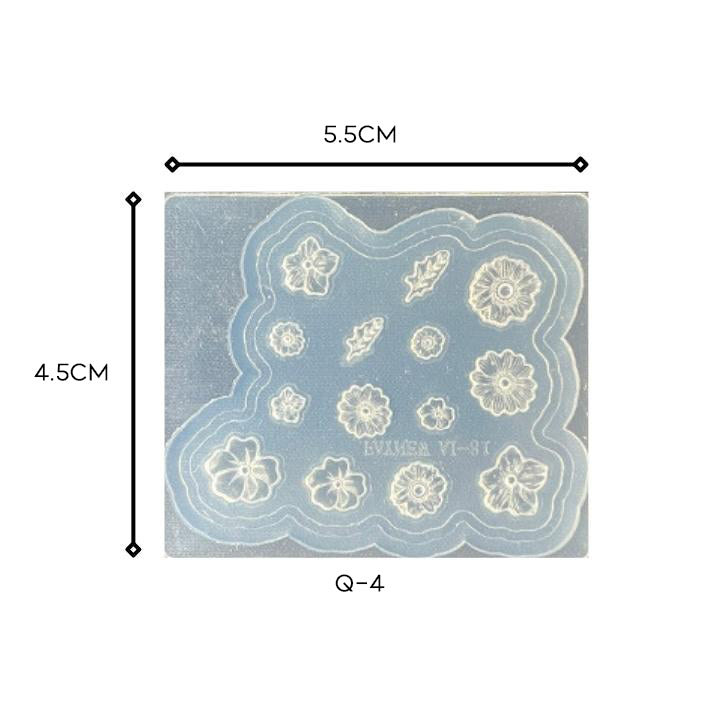 3D Nail Art Silicone Mold Nail Every Day And Night Q-4 