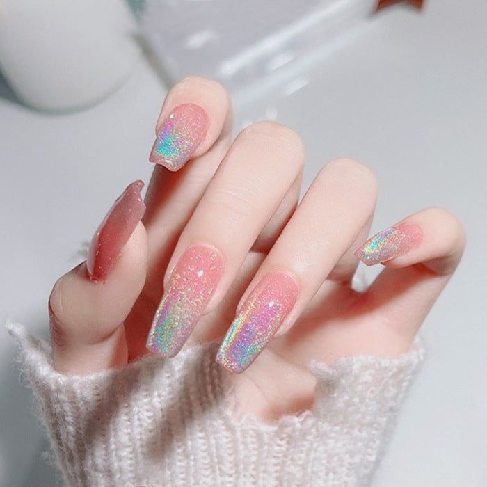 Rainbow Chrome Cat Eye Top Coat Nail Every Day And Night 