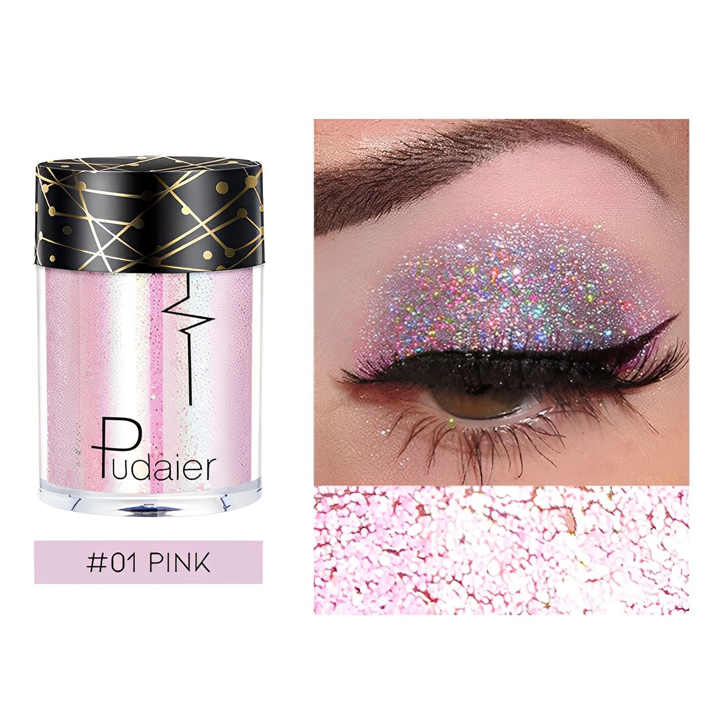 Single Shade High Shine Glitter Make-up Every Day And Night 