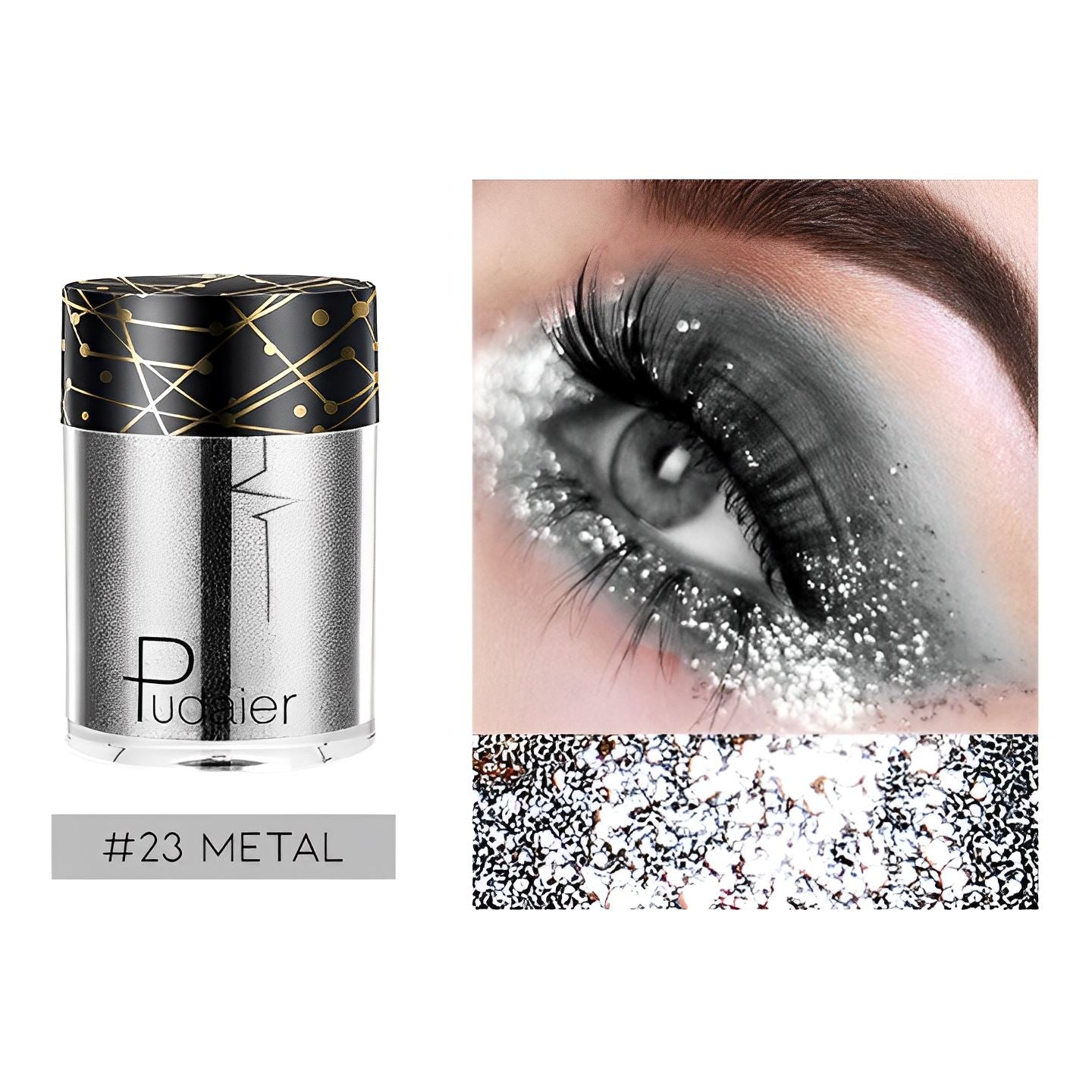 Single Shade High Shine Glitter Make-up Every Day And Night #23 Metal 