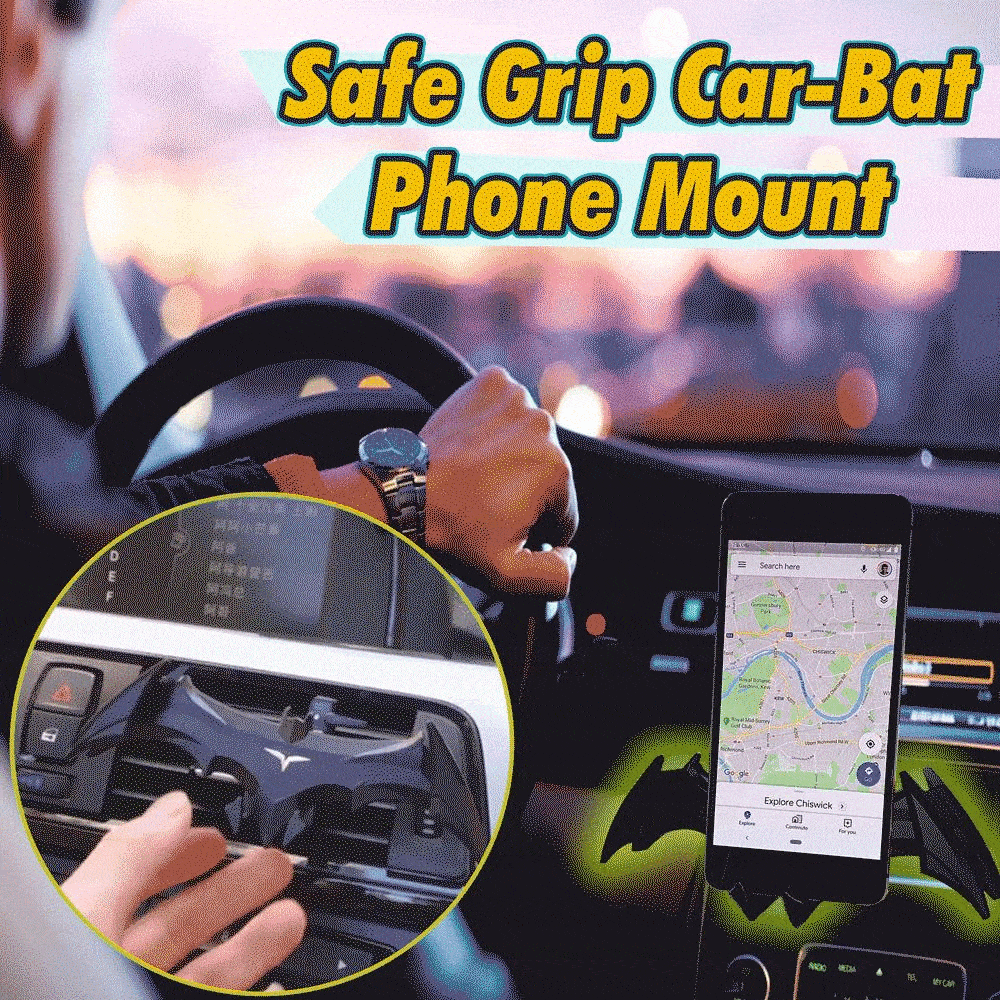 Safe Grip Car Bat Phone Mount