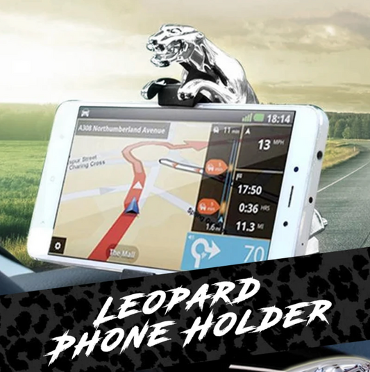 Universal 360° Rotating Car Leopard Phone Clip Holder