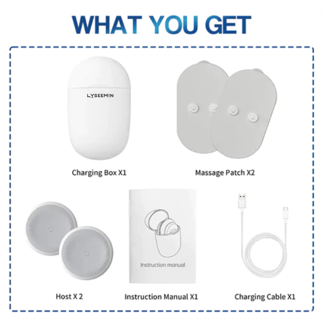 Lyseemin™ EMS Thérapie de stimulation musculaire électrique - Masseur portable intelligent