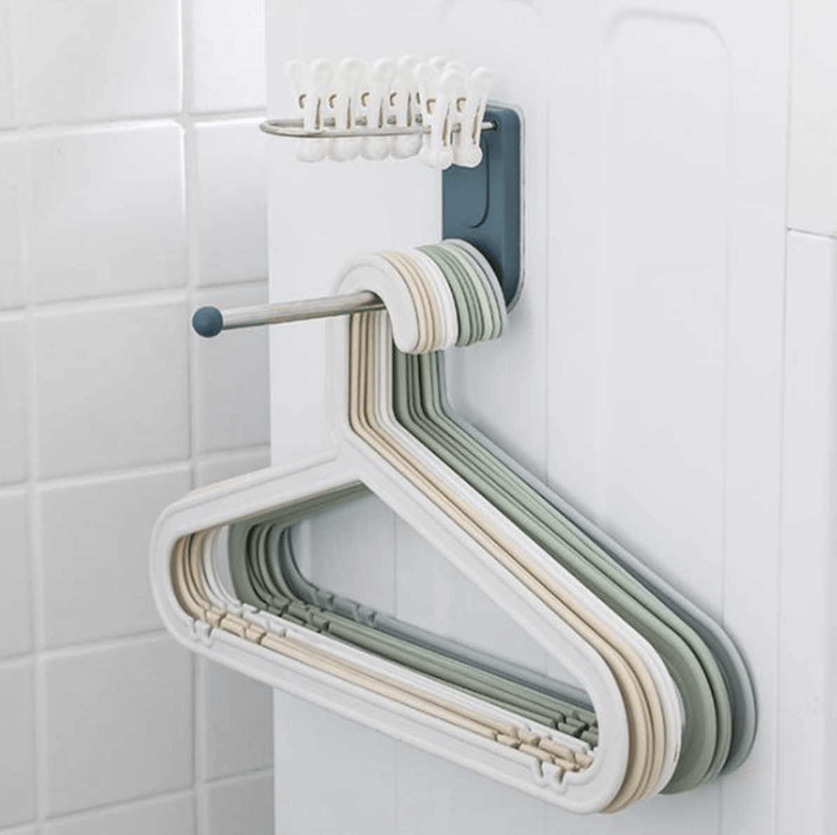 Wall Mounted Clothes Hanger Organizer