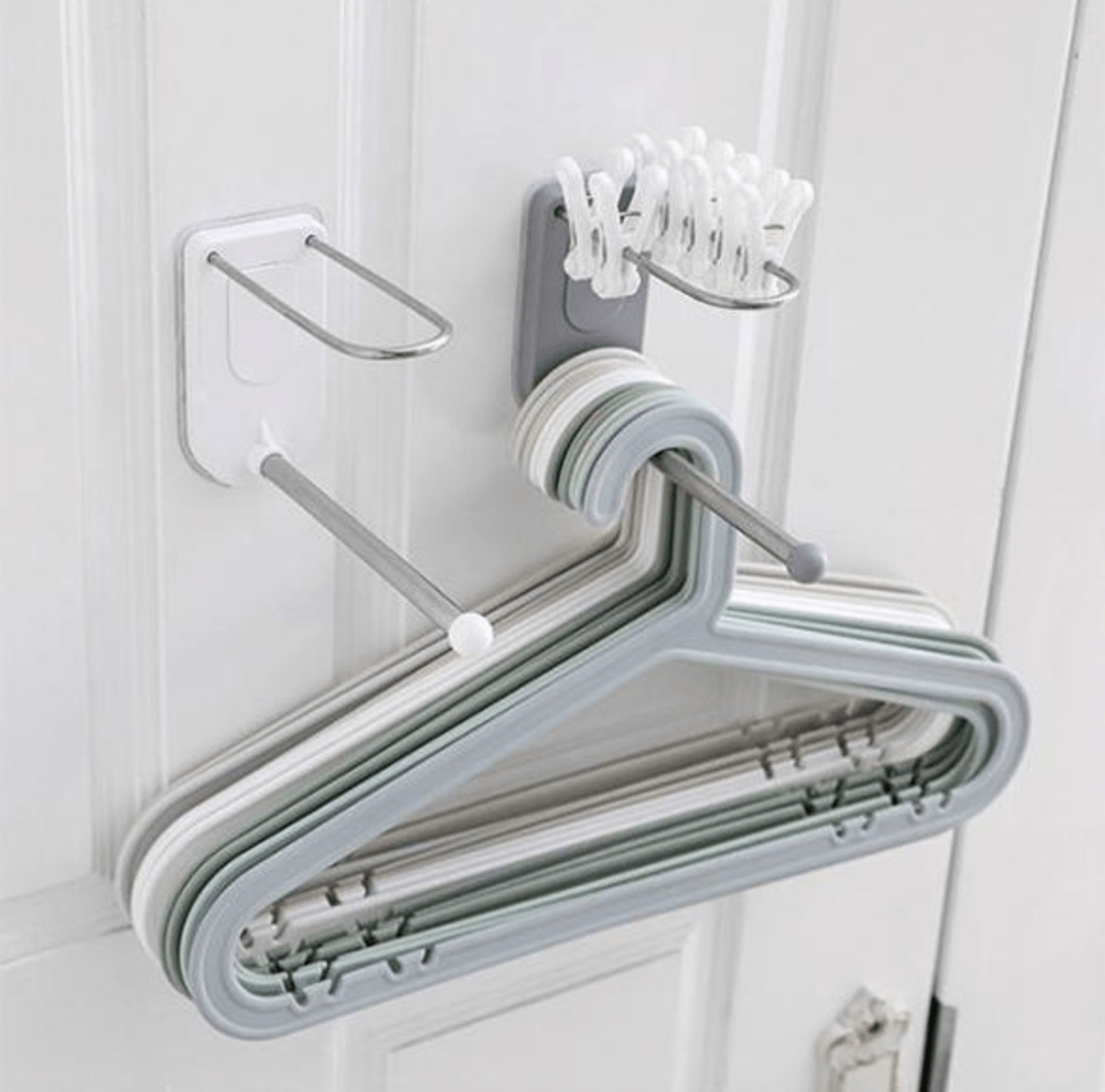 Wall Mounted Clothes Hanger Organizer