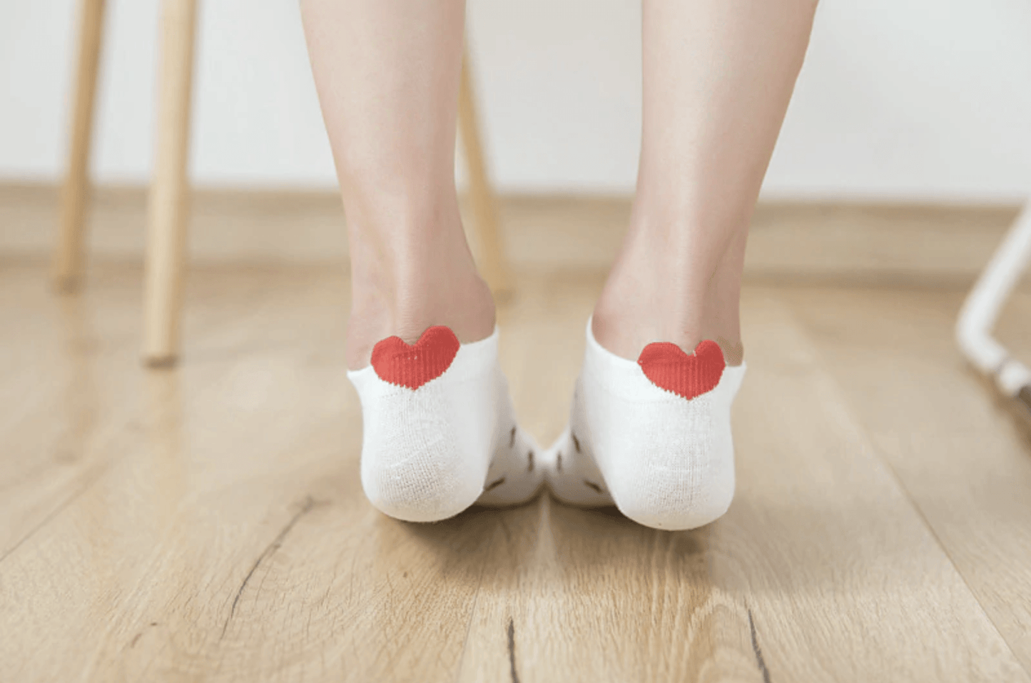 Novelty Ankle Heart Socks (5 Pairs)