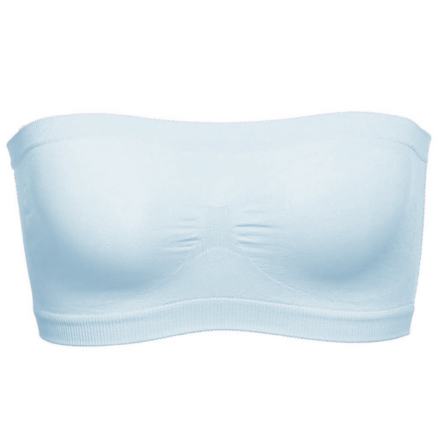 Seamfree Full Supportive Rib Bandeau Strapless Bra