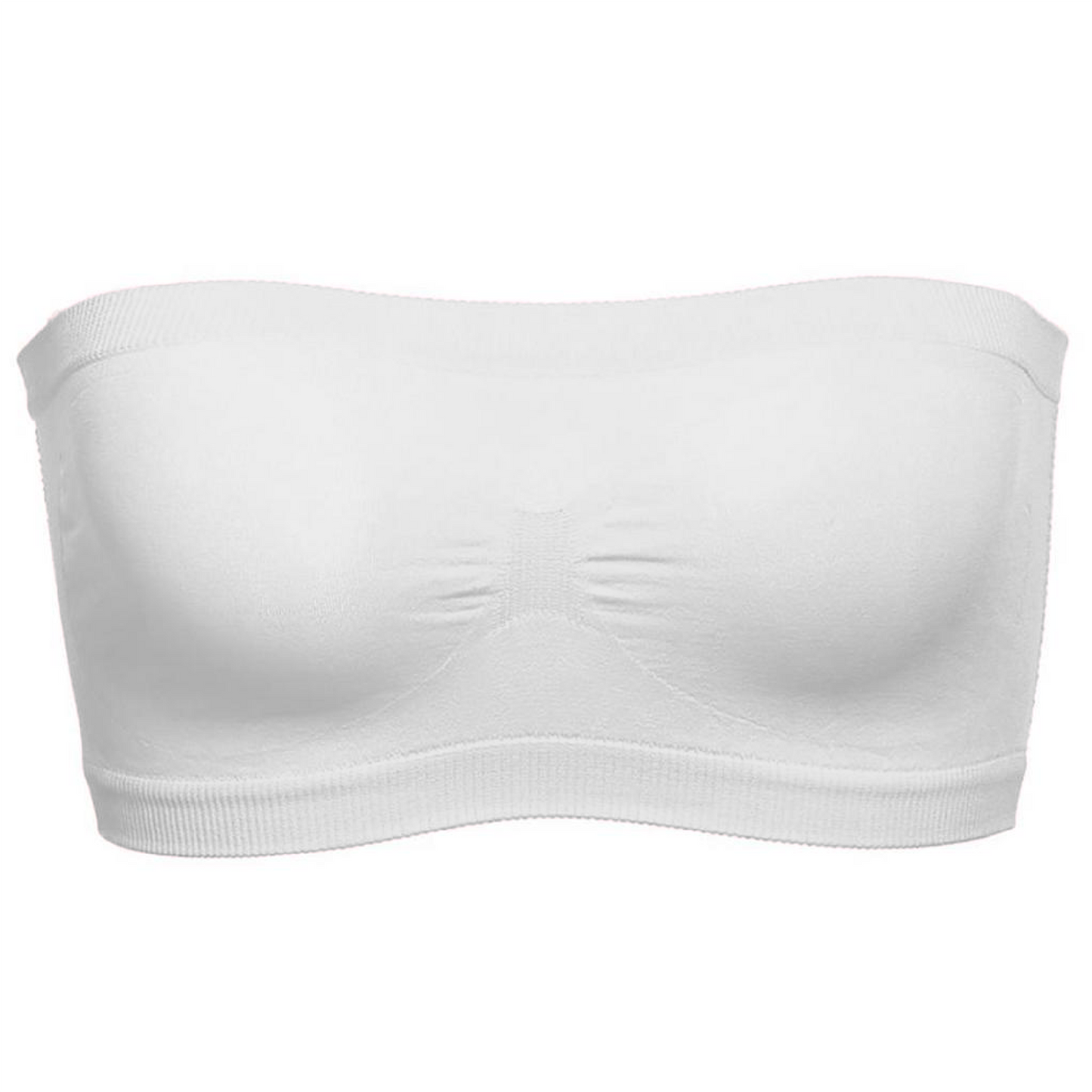 Seamfree Full Supportive Rib Bandeau Strapless Bra