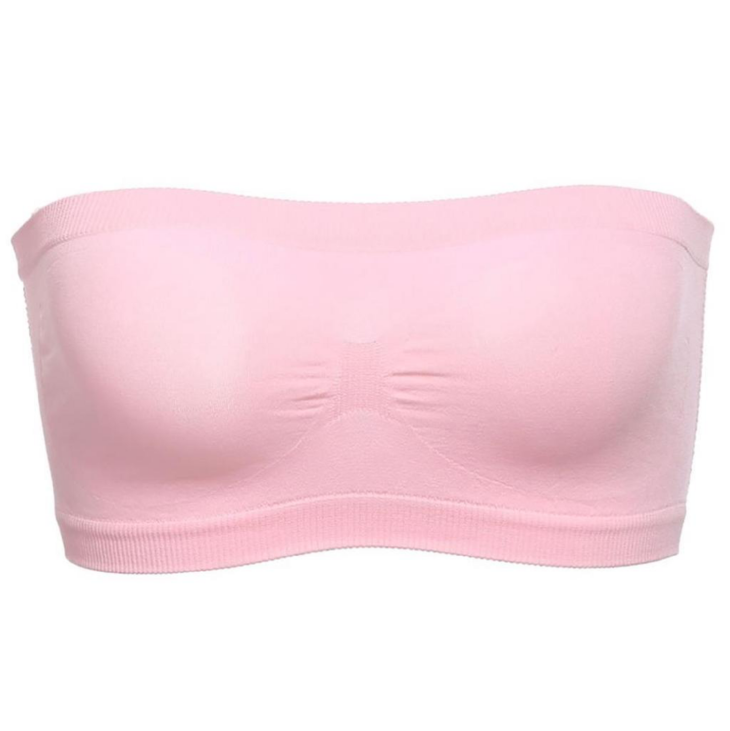 Seamfree Full Supportive Rib Bandeau Strapless Bra