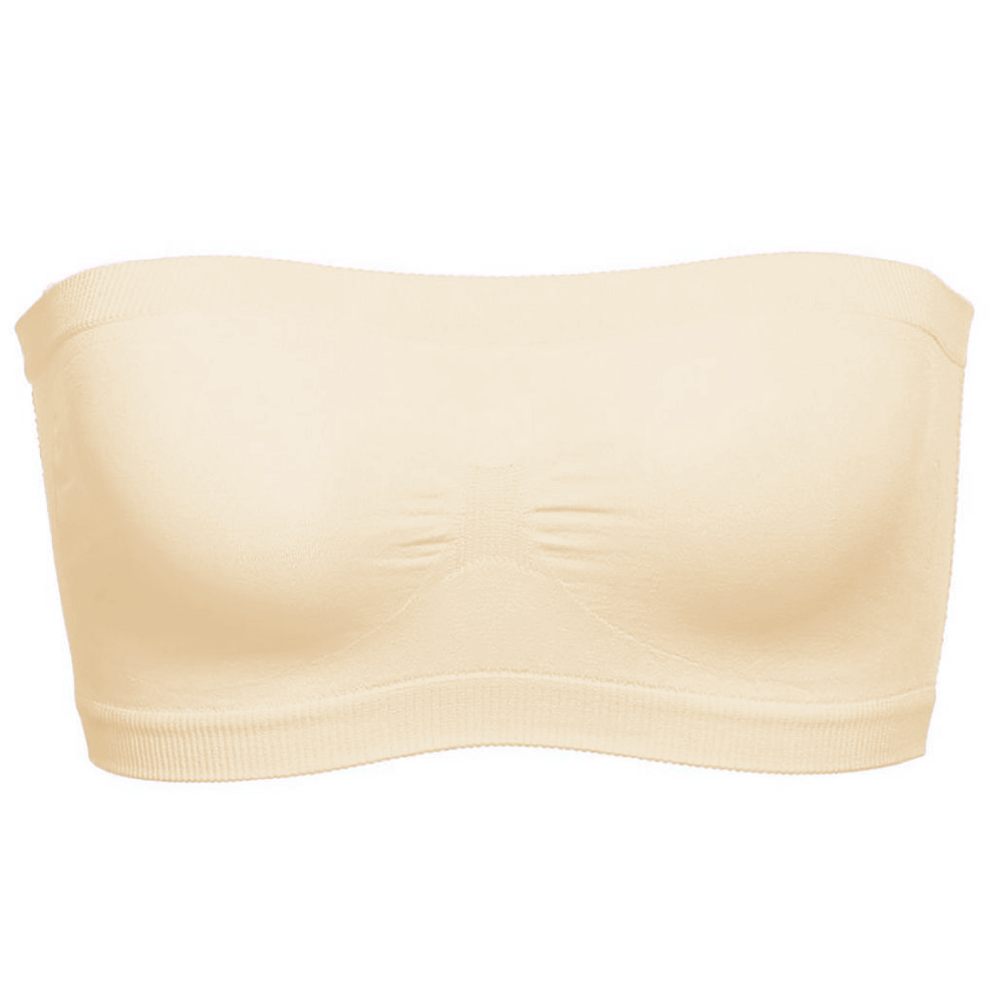 Seamfree Full Supportive Rib Bandeau Strapless Bra